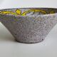 Trapezoidal vase by Fratelli Fanciullaci with plant decoration