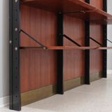 Mid century teak bookcase - wall unit frigerio 1950s
