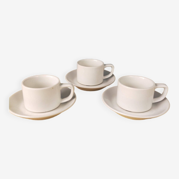 3 sets de tasses à café et soucoupes en porcelaine de Schonwald