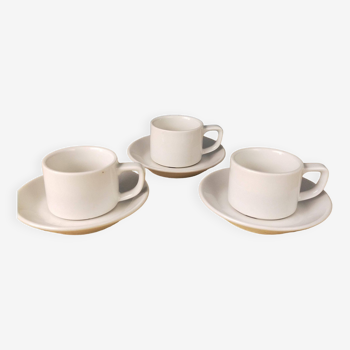 3 sets of Schonwald porcelain coffee cups and saucers