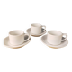 3 sets of Schonwald porcelain coffee cups and saucers