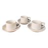 3 sets de tasses à café et soucoupes en porcelaine de Schonwald