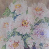 Aquarelle nature morte bouquet de fleurs