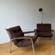 Lot of 2 vintage 1970s armchairs.