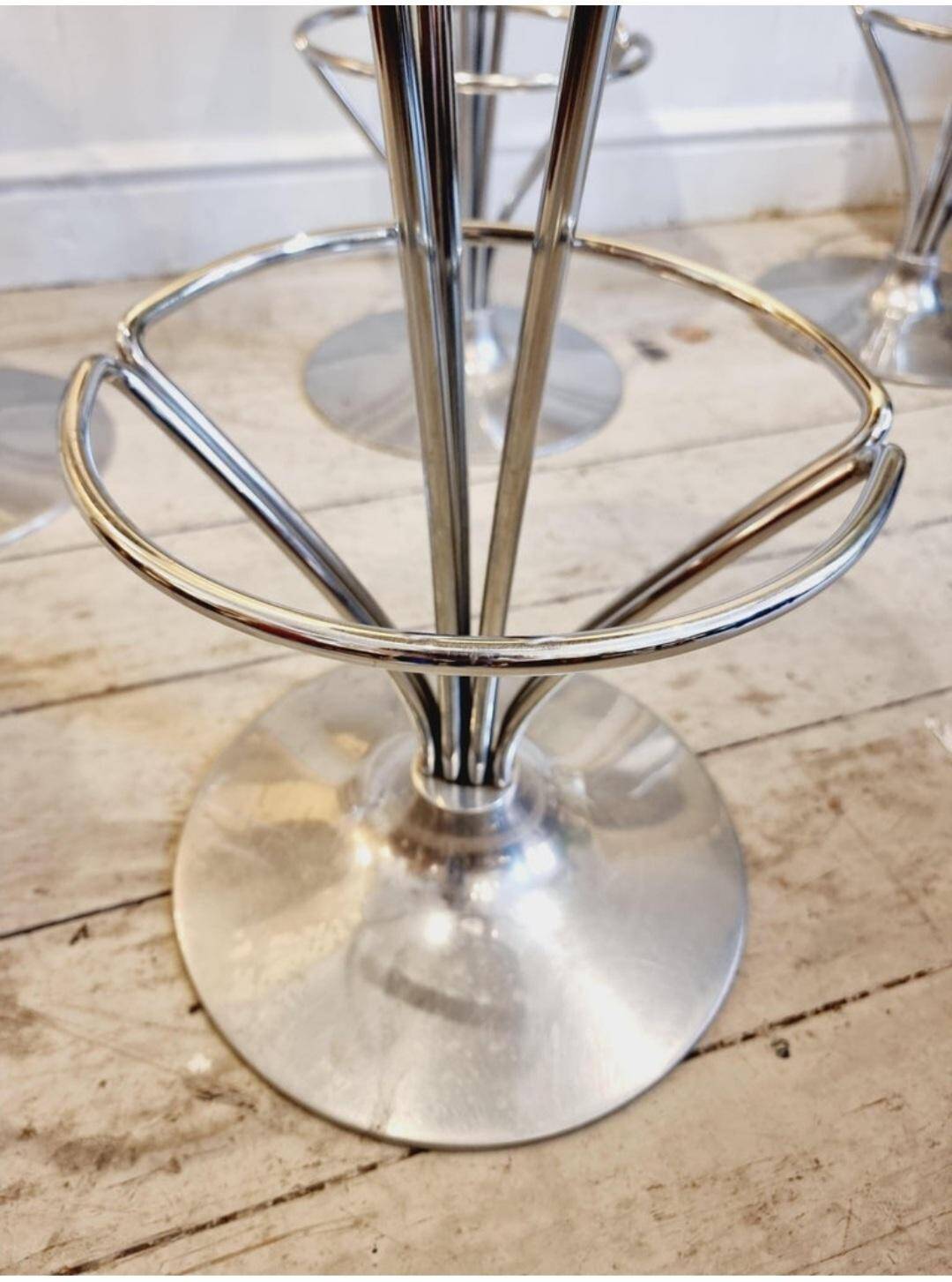 Piet Hein, bar stools, 3 available. Scandinavian / Danish Modern, Fritz Hansen.