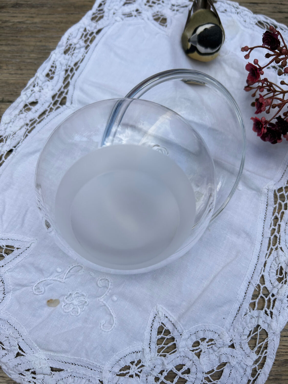 Crystal bonbonnière bird decoration