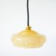 Clichy glass pendant, Pale Yellow, 1930 - 19 x 7 cm
