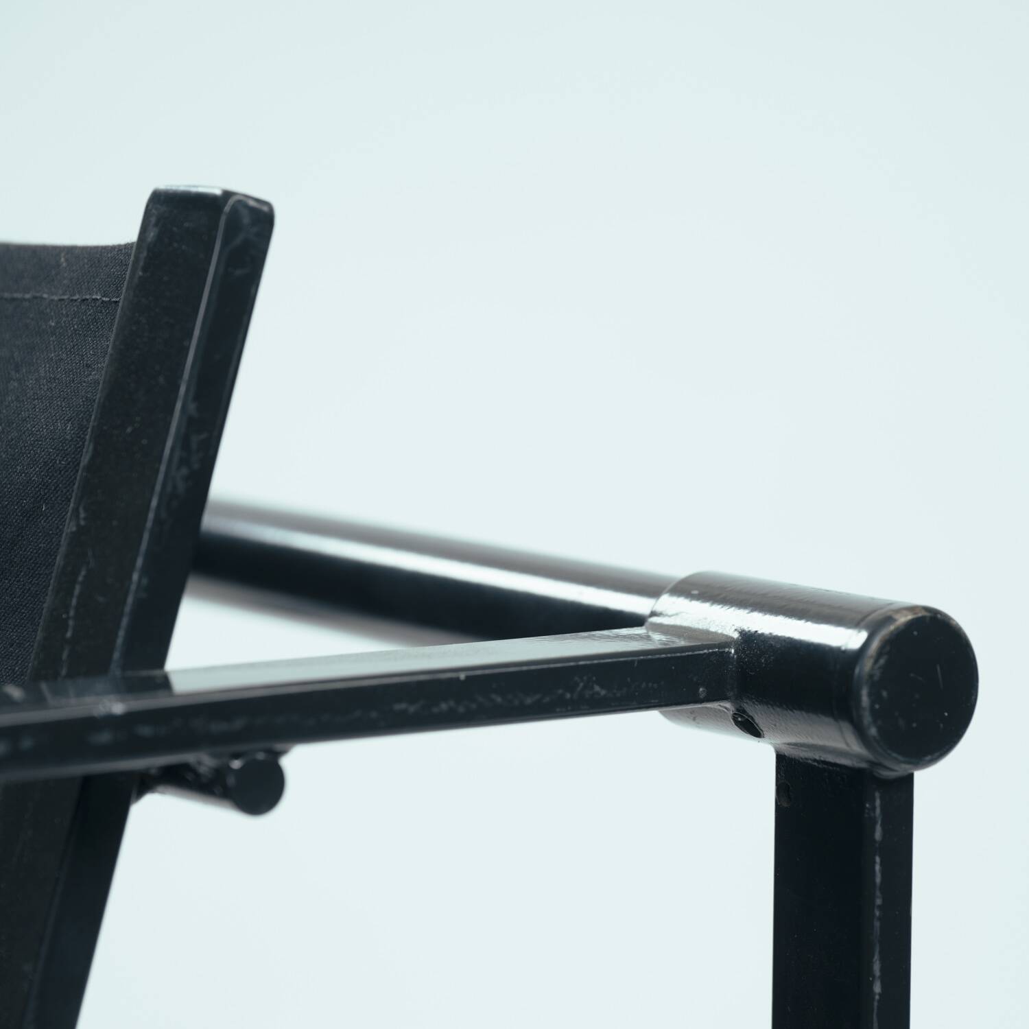 Radboud van Beekum black postmodern cube chair fm62, The Netherlands, 1981