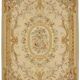 Handmade European Vintage Aubusson Kilim 275 cm x 354 cm