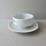 Limoges porcelain gravy boat, L Bernardaud, Oberon, 1970s