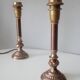Pair of vintage brass lamps 60/70