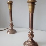 Pair of vintage brass lamps 60/70