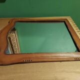 Vintage leather mirror