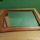 Miroir vintage en cuir