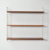 "Hylla" wall shelving system in teak