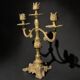 Pair of Napoleon III candelabra in brass, 19th century
