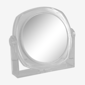 Vintage plexiglass magnifying mirror 70 years