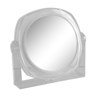 Vintage plexiglass magnifying mirror 70 years