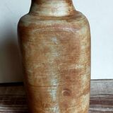 Ceramic vase "Poterie du Colombier" vintage blue sun