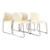 SM400K White Swing Chair by Gerd Lange for Drabert, Set of 4, 1980s