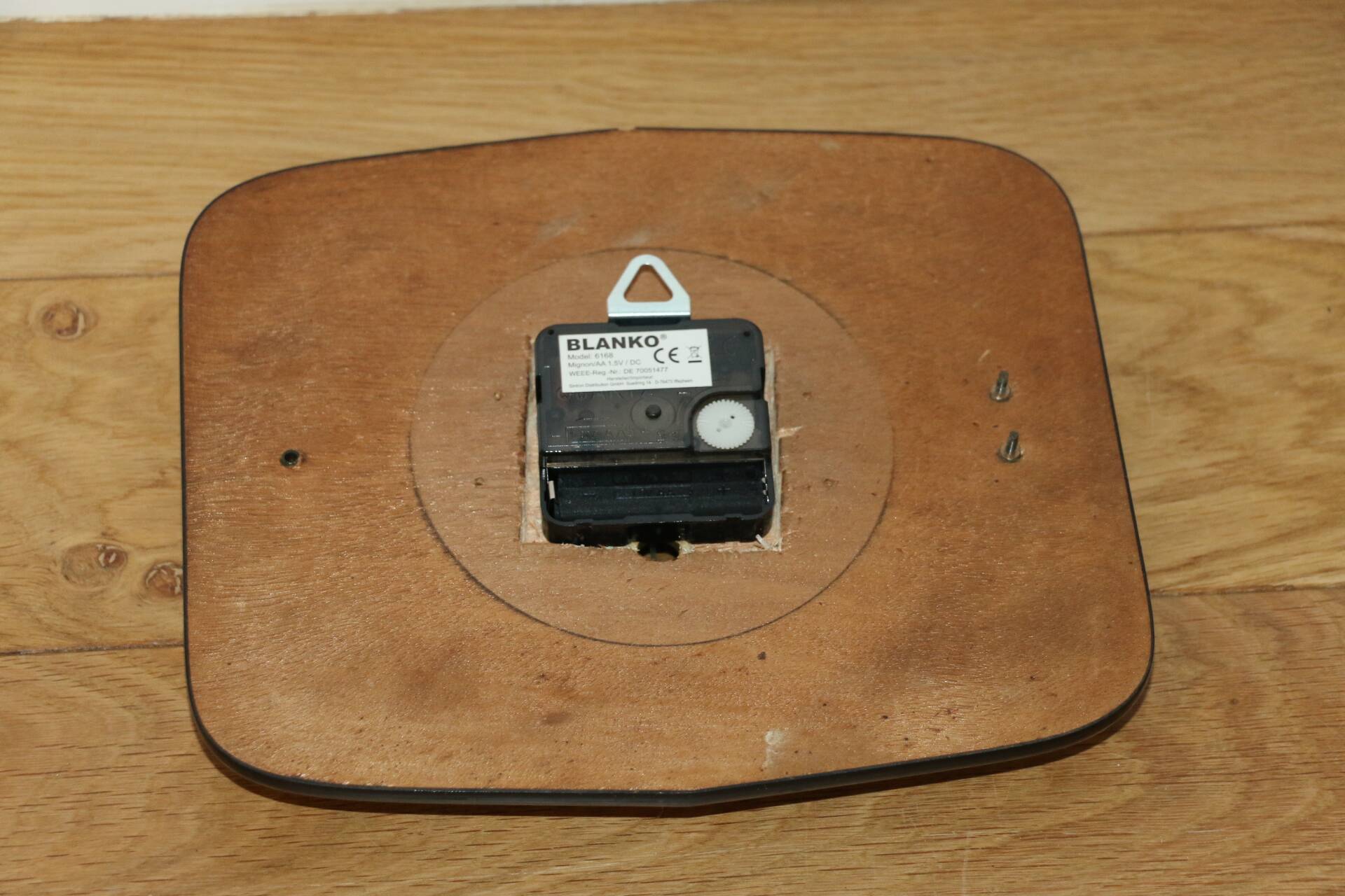 Beroz green formica wall clock