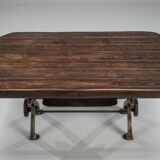 Vintage industrial gear coffee table, 1950s