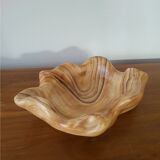 Ceramic pocket tray imitation wood Vallauris