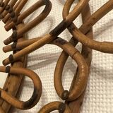 Vintage rattan mirror