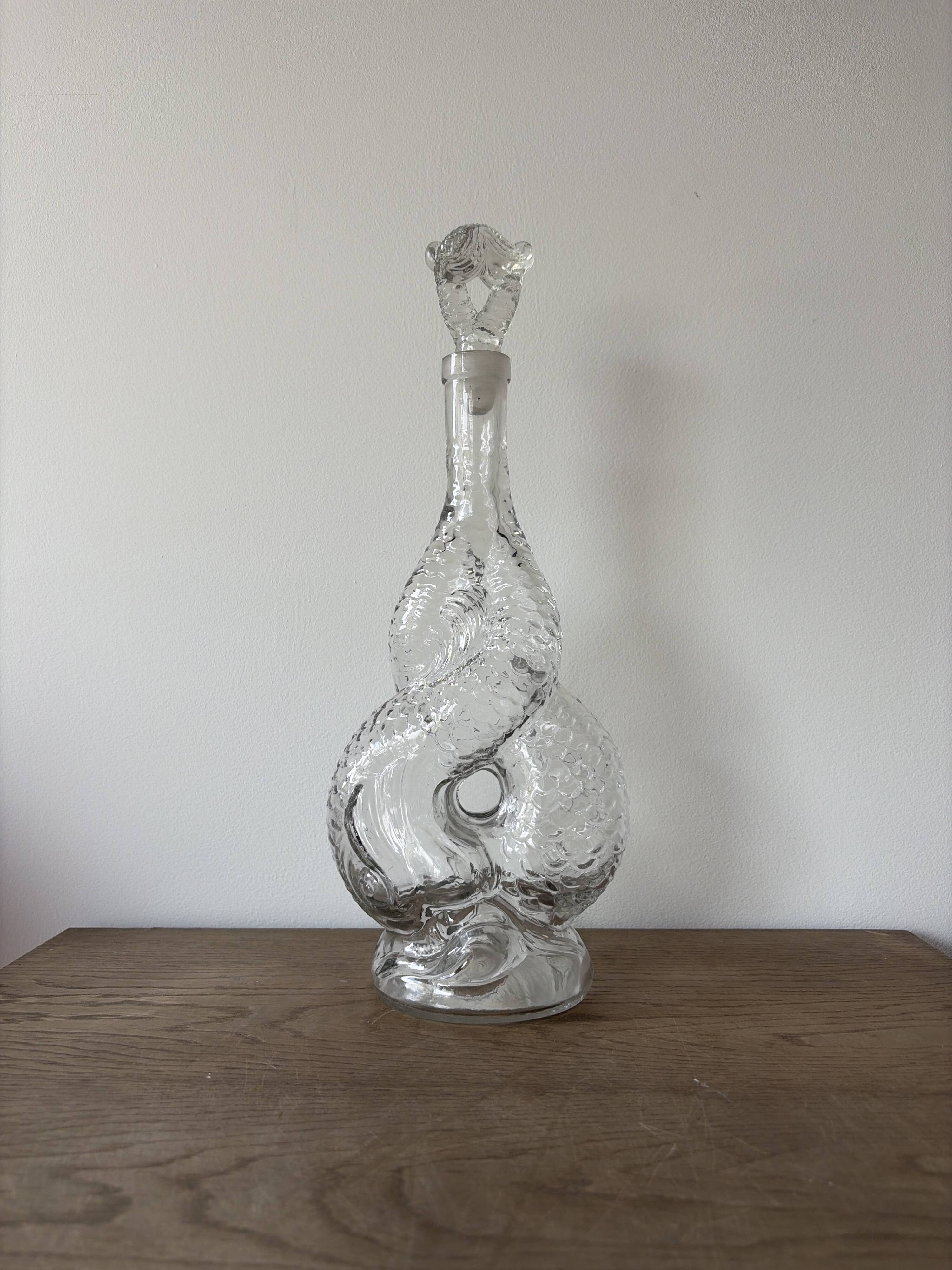 Carafe with 2 dolphins