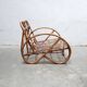 Vintage rattan pretzel sofa