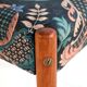 Scandinavian teak stool with upholstered seat, 1960s/1970s