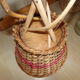 Rattan and wicker plant holders