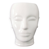 Earthenware cachepot or vase with a head, 1970