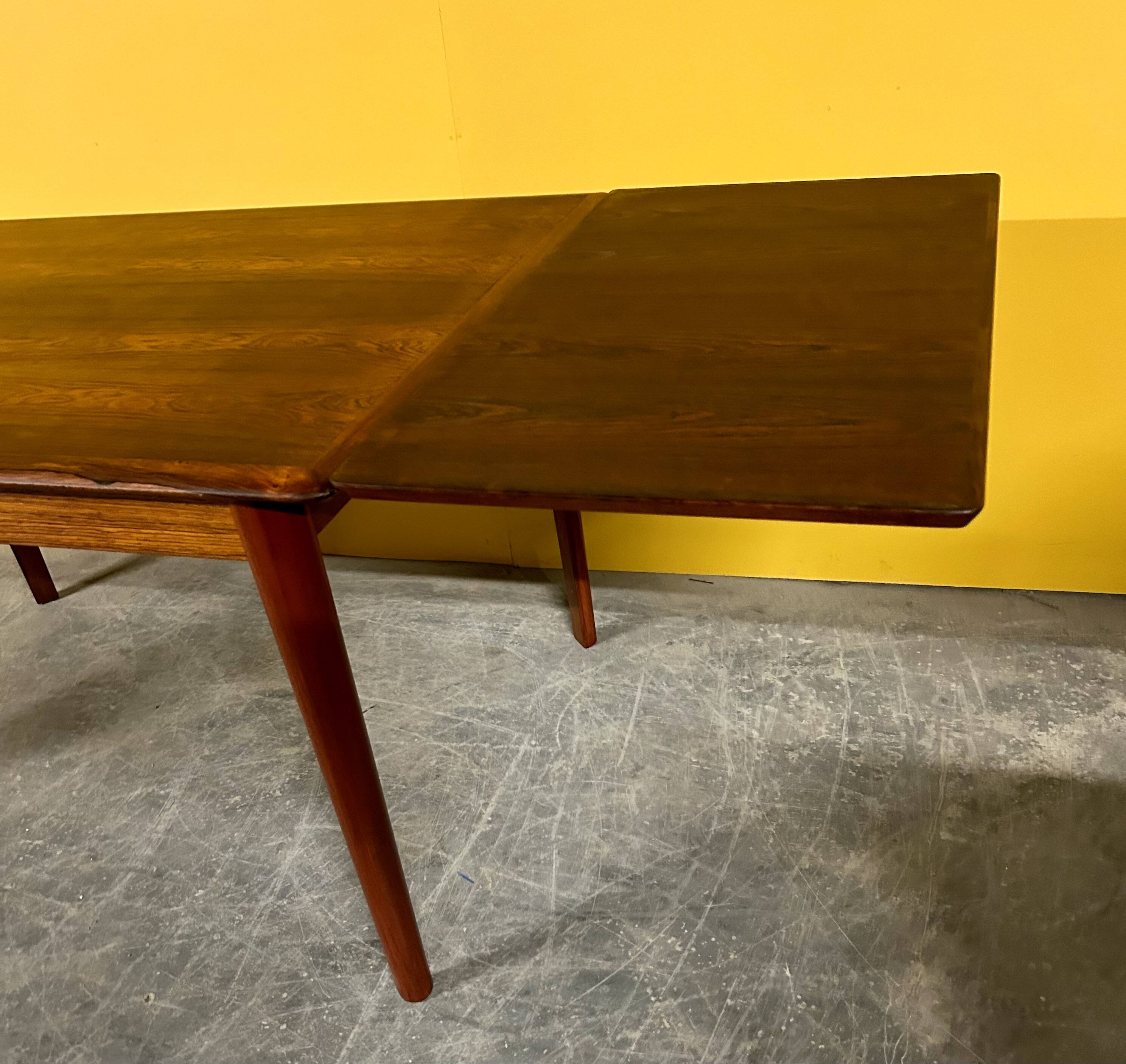 Danish mid -century rosewood dining table 1960s