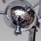 Chandelier with 3 branches space art 70's murano