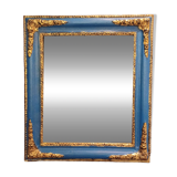 Small antique gilded patinated mirror