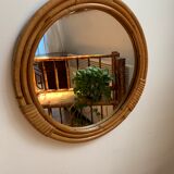Miroir rotin 33cm