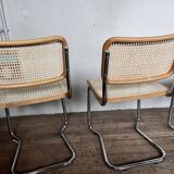 Series of 6 vintage Marcel Breuer style chairs