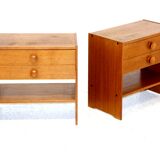 Paire de tables de chevets en teck, Suède, 1970