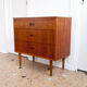 Scandinavian teak chest of drawers