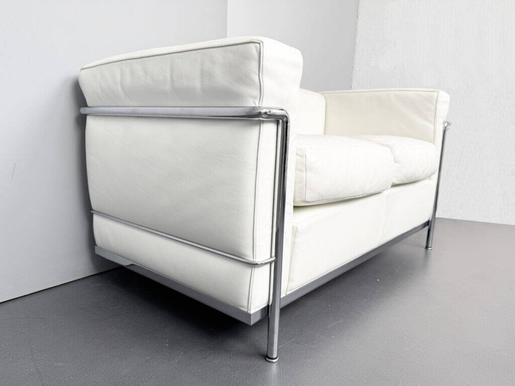 LC2 2-seater sofa by Le Corbusier for Cassina, Italy, 2000s