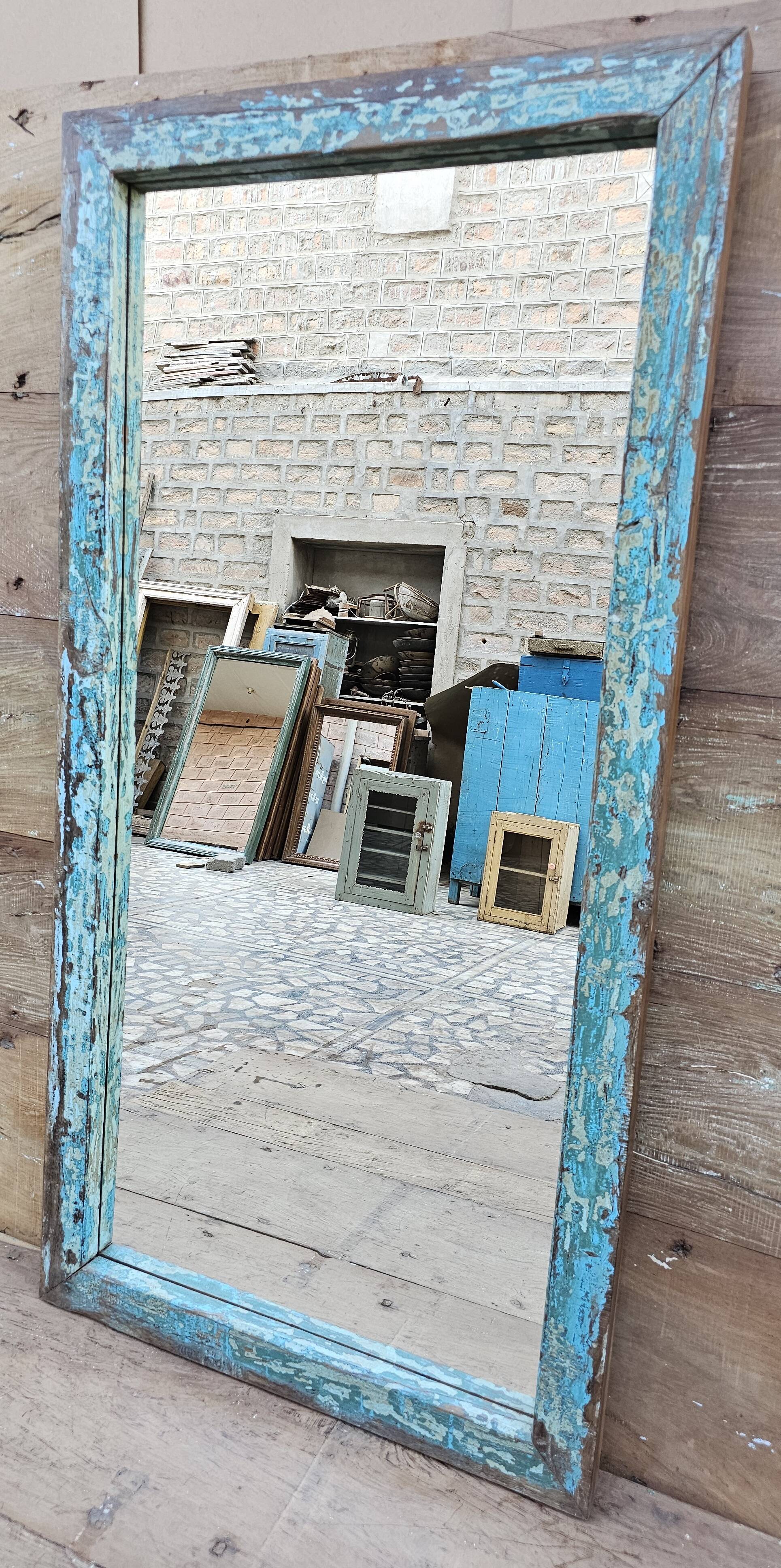 Teak mirror from Burma