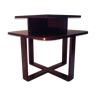 Table basse art déco rectangulaire en bois courbé