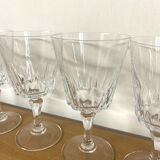 Red wine glasses crystal arques model Versaille