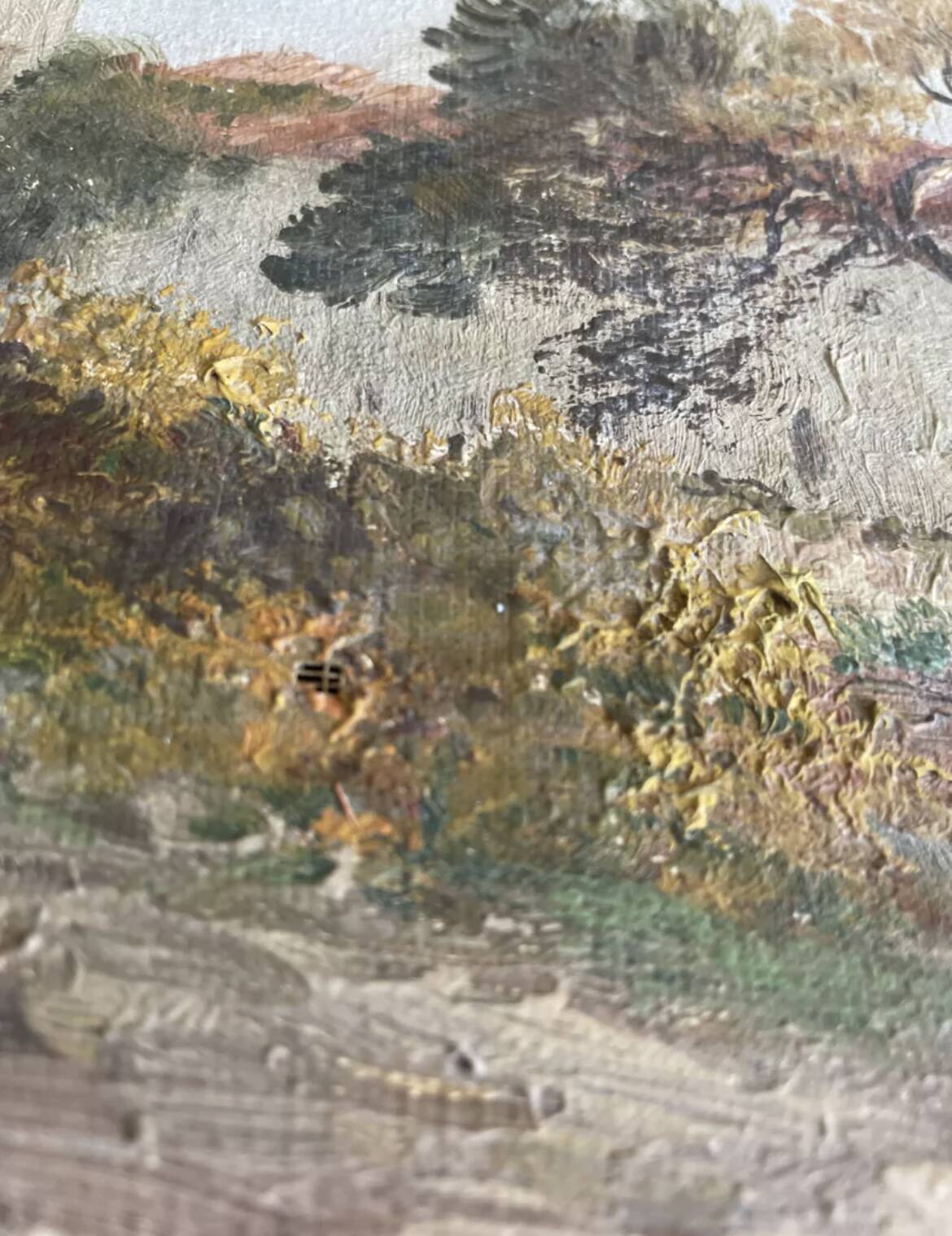 Oil on canvas Vendée landscape