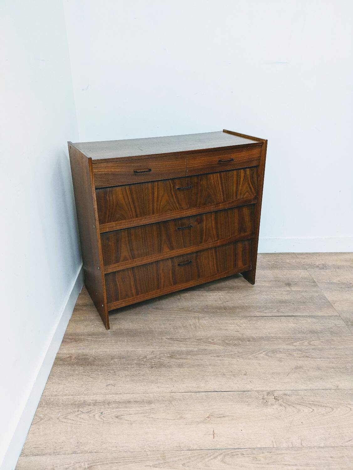 Vintage Scandinavian wooden shoe cabinet