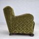 1950s, Danish relax chair, furniture velour, oak wood.