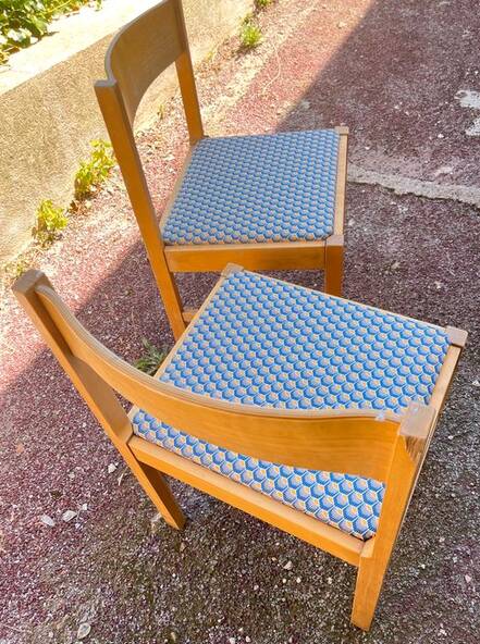 Set of 2 vintage Scandinavian chairs Edsbyverken – Sweden 1960