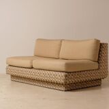 Banquette canapé 2 places 1970