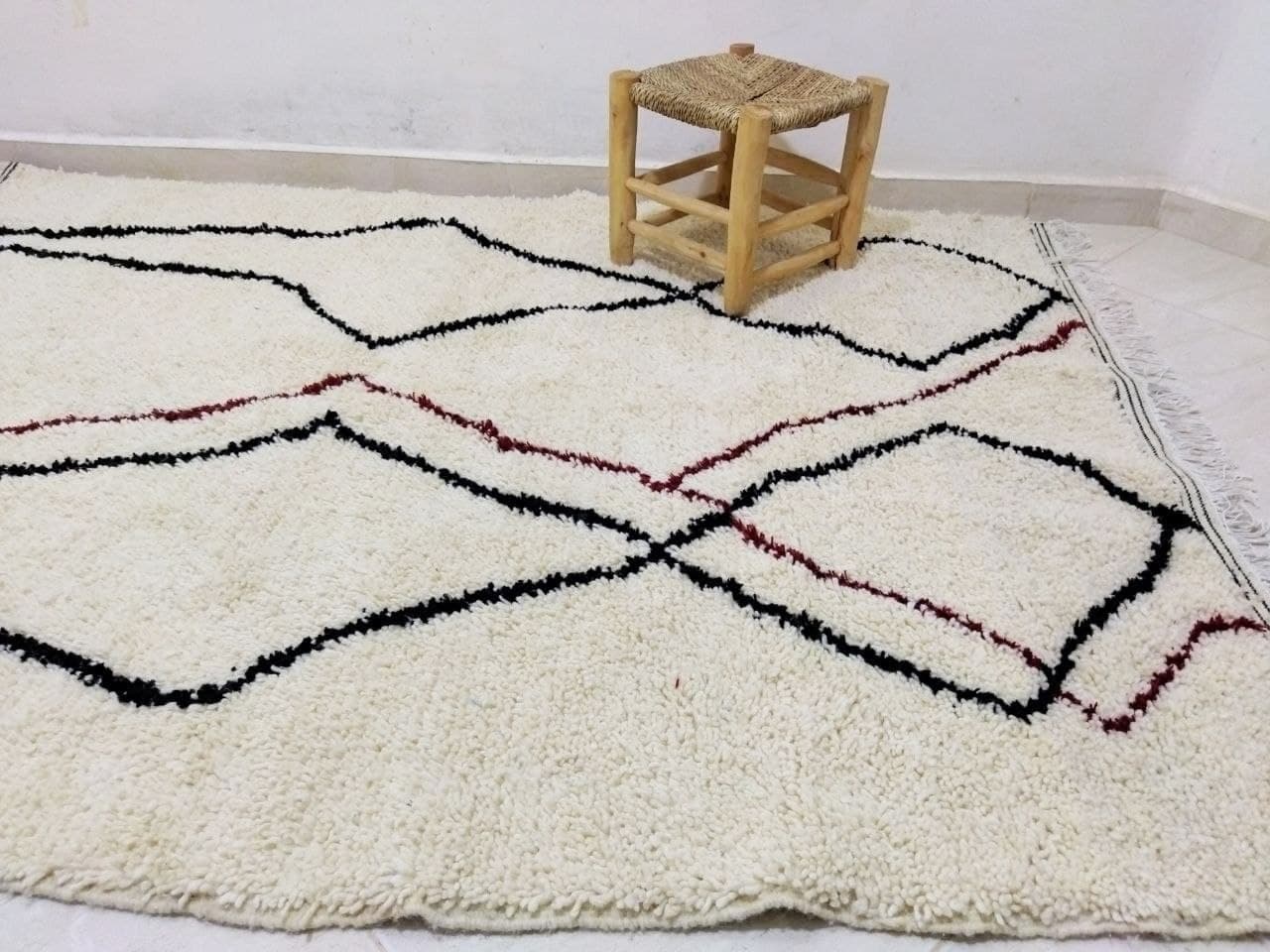 Tapis berbère beni ourain 200 x 145cm